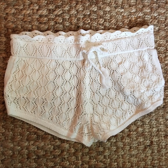 crochet swim shorts cover up